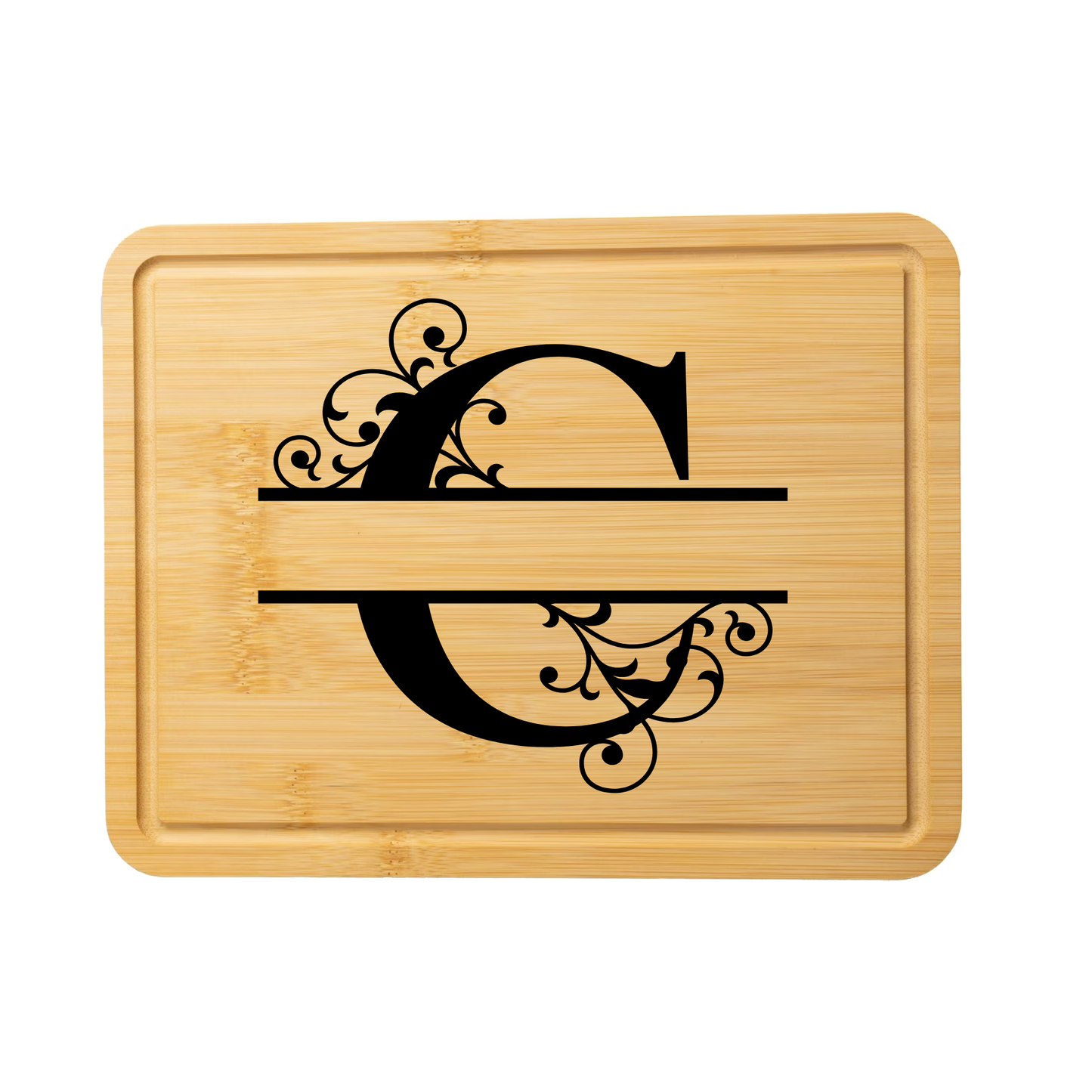 Swirl Monogram Cutting Board
