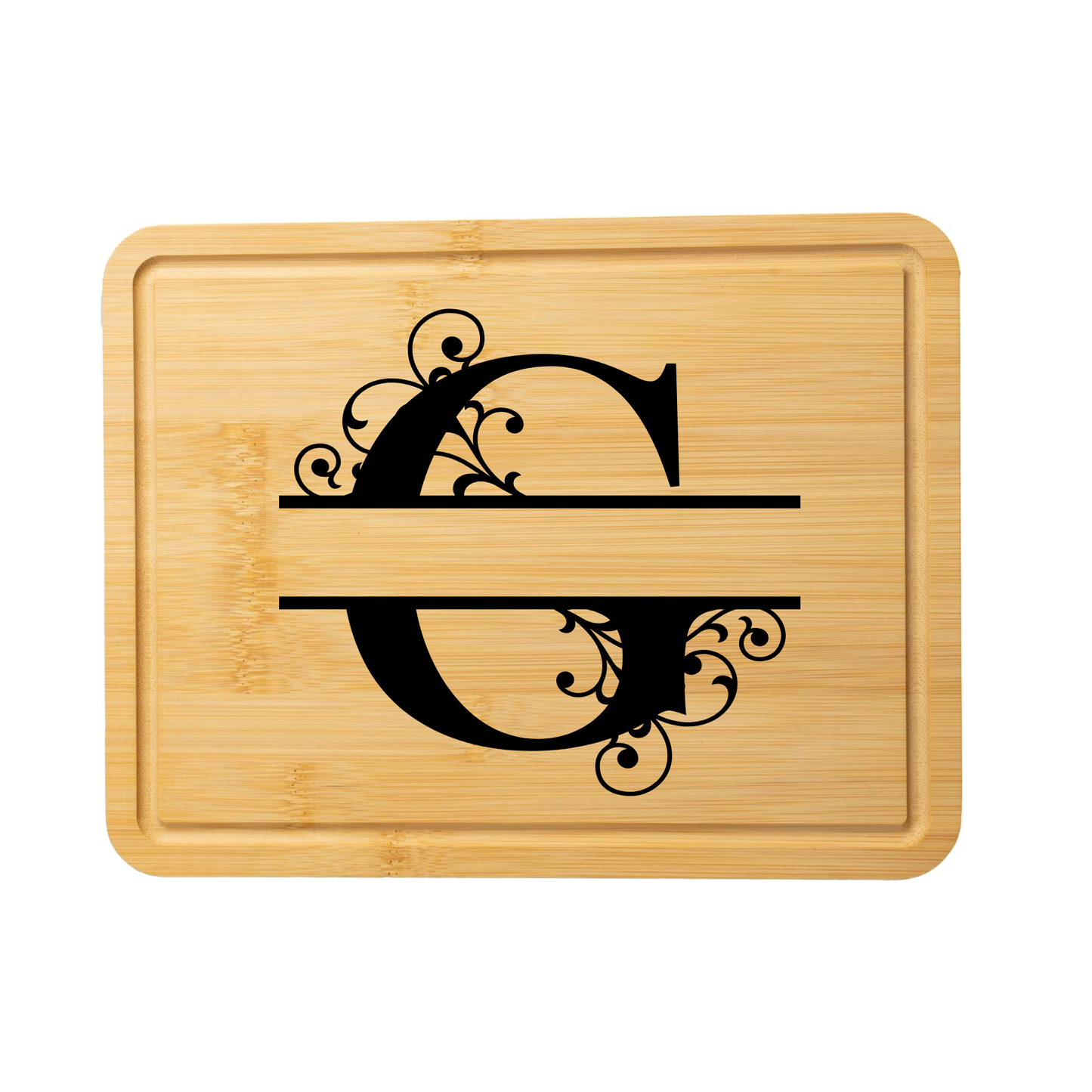 Swirl Monogram Cutting Board