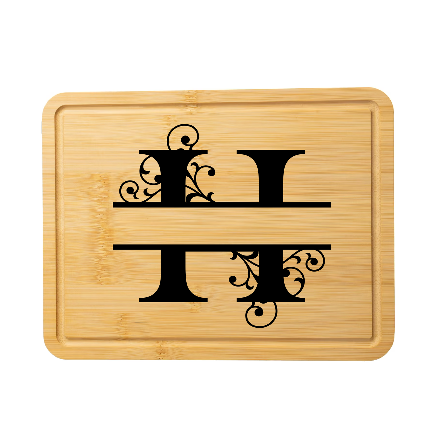 Swirl Monogram Cutting Board