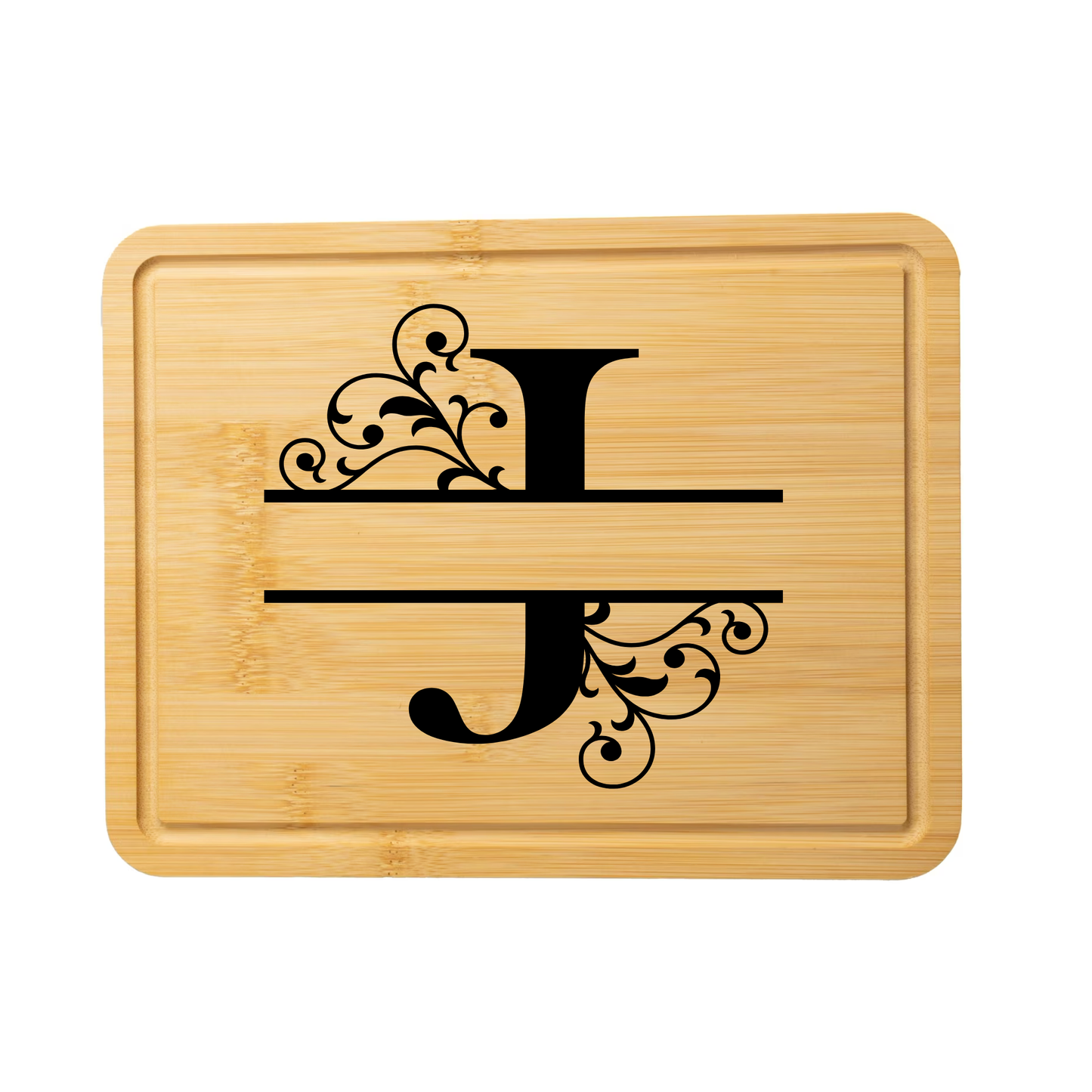 Swirl Monogram Cutting Board