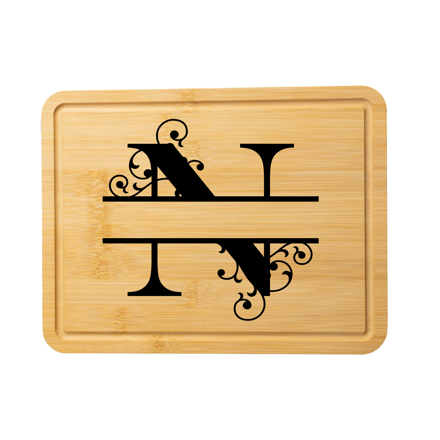 Swirl Monogram Cutting Board