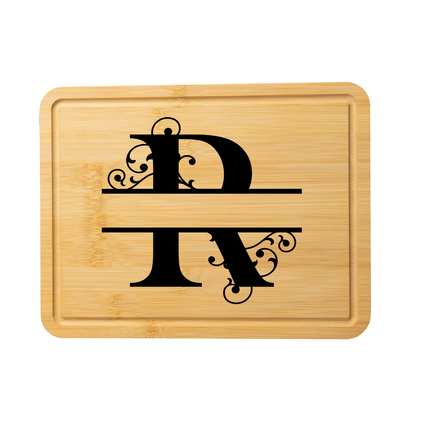 Swirl Monogram Cutting Board