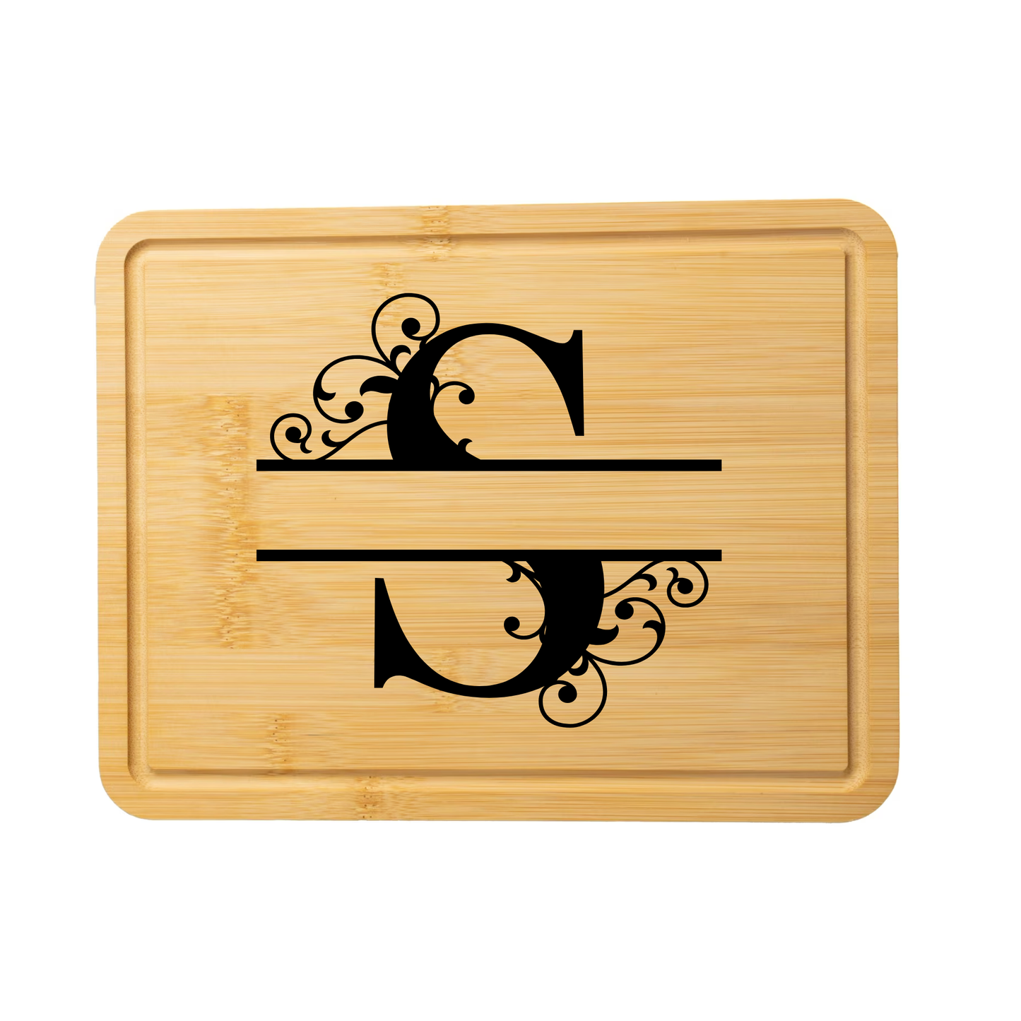 Swirl Monogram Cutting Board