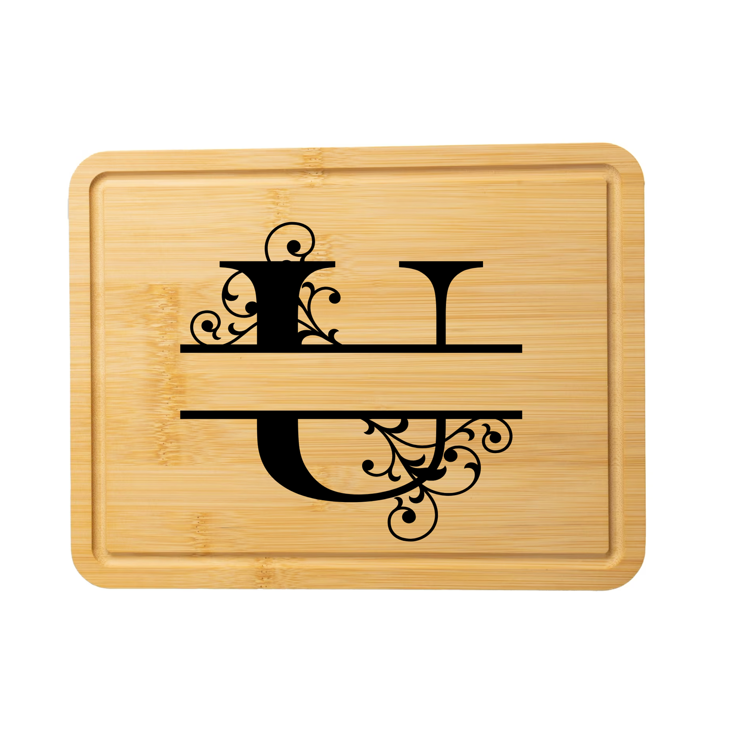 Swirl Monogram Cutting Board