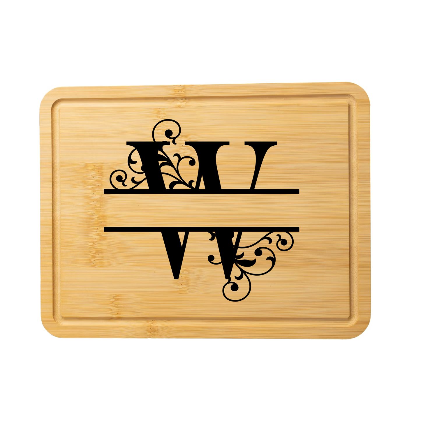 Swirl Monogram Cutting Board