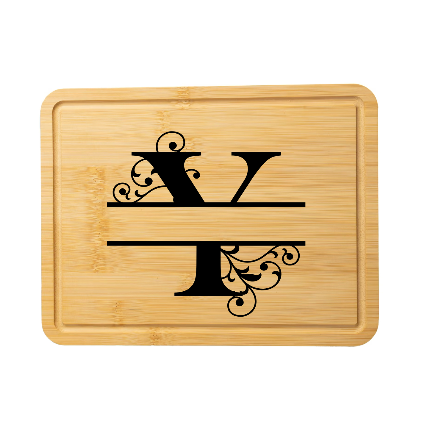 Swirl Monogram Cutting Board